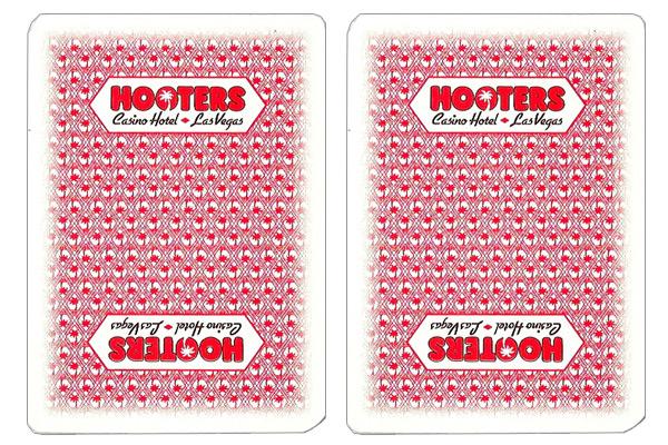 Single Deck Used in Casino Playing Cards - Hooters