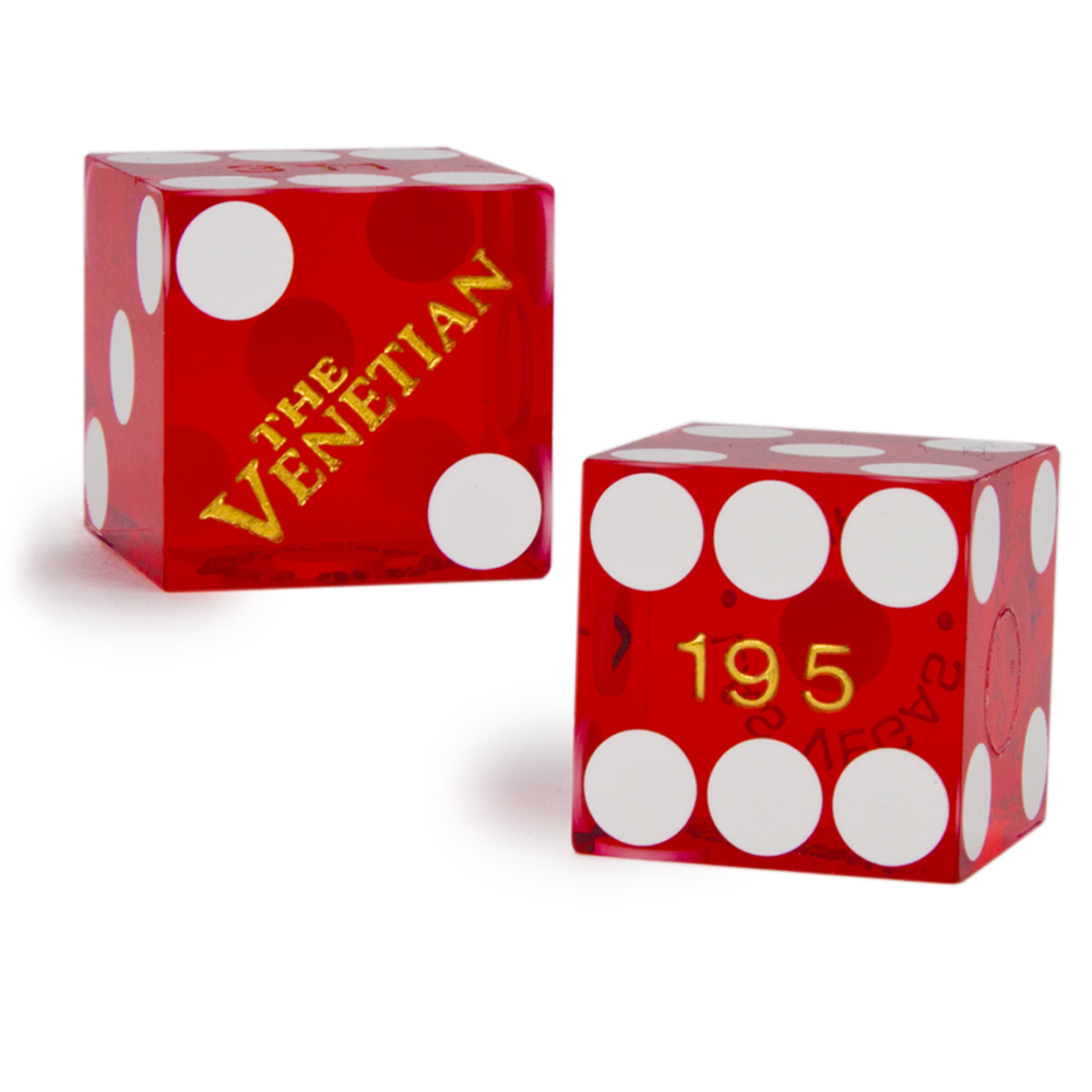 Pair (2) of The Venetian 19 MM Official Casino Dice