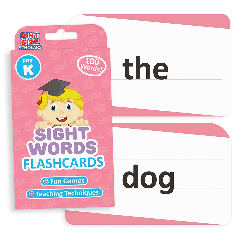 Sight Words Flashcards, Pre-K