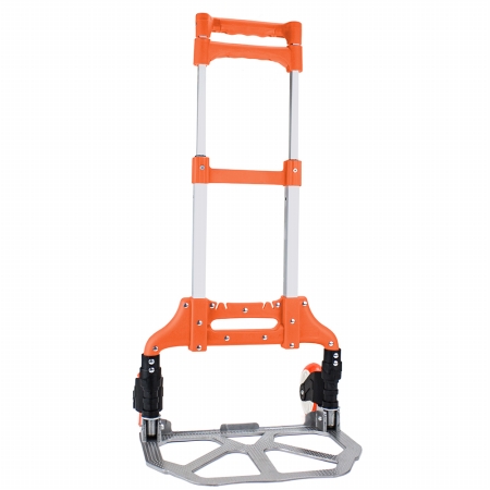 Aluminum Folding Hand Truck, Orange