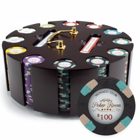 300ct Claysmith Gaming Monaco Club Chip Set in Carousel