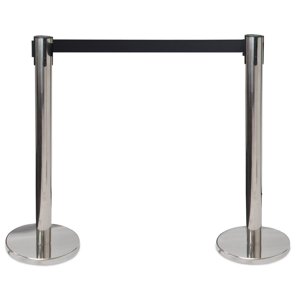 3-foot Stanchion with 6.25-foot Retractable Belt by Pudgy