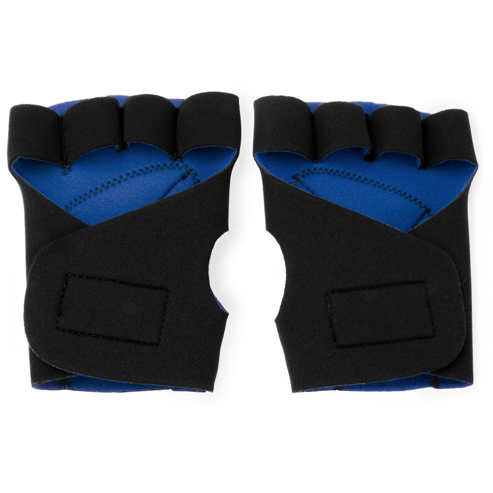 Half Finger Padded Cycling Gloves, Blue