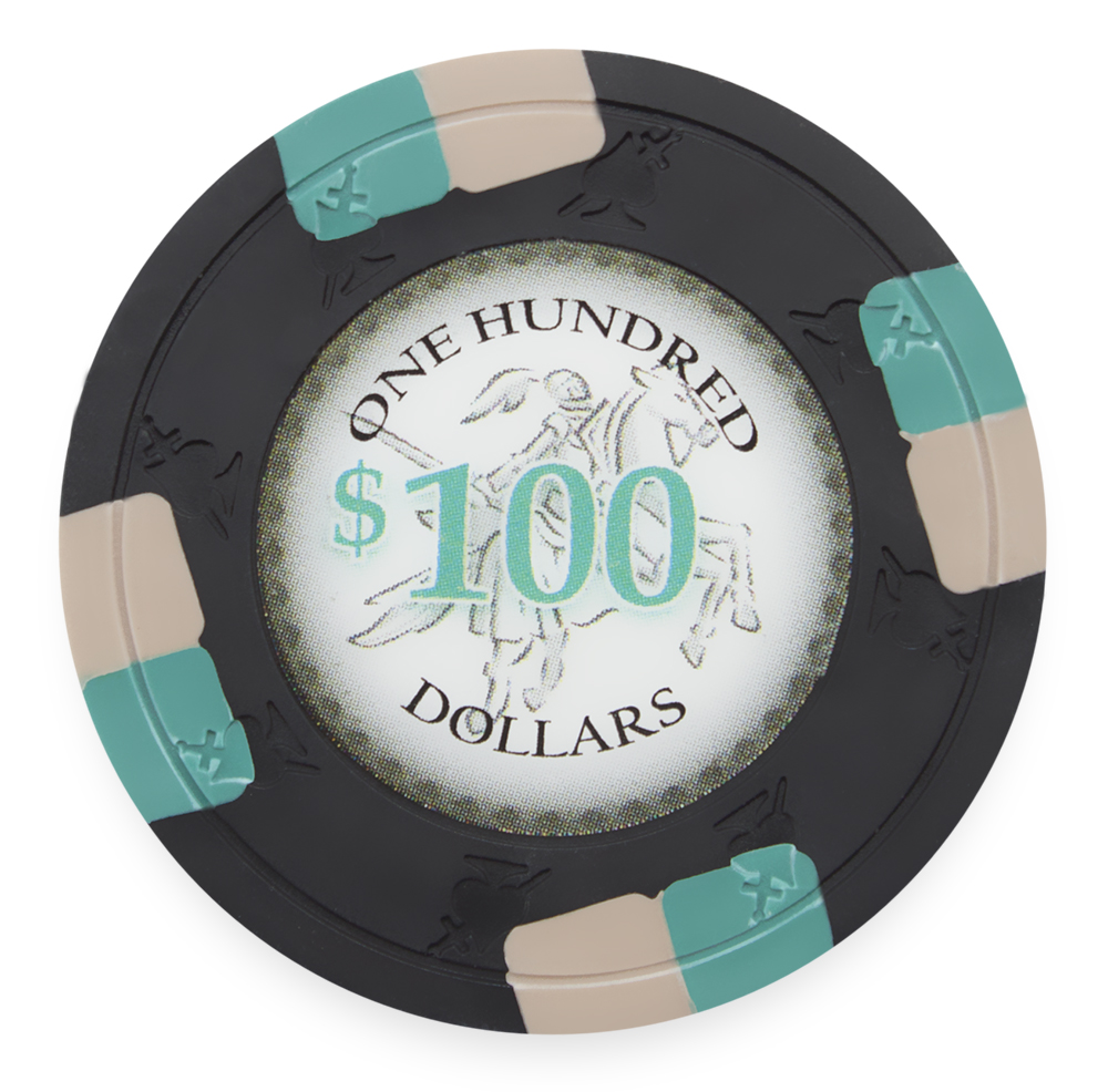 Poker Knights 13.5 Gram, $100, Roll of 25