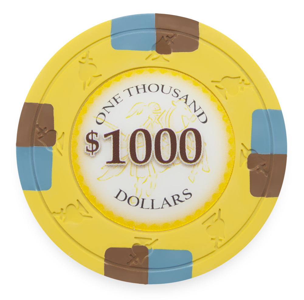 Poker Knights 13.5 Gram, $1,000, Roll of 25