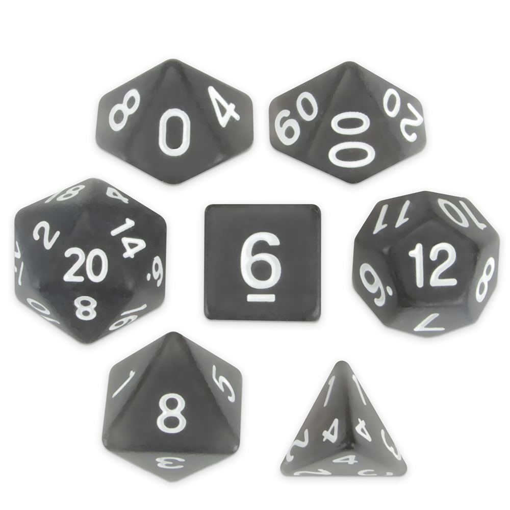 Set of 7 Polyhedral Dice, Penumbra