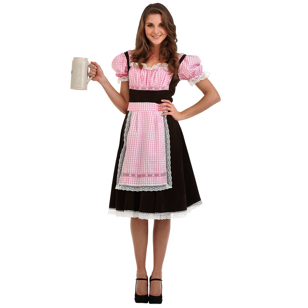 Bavarian Beer Maid Halloween Costume, Small