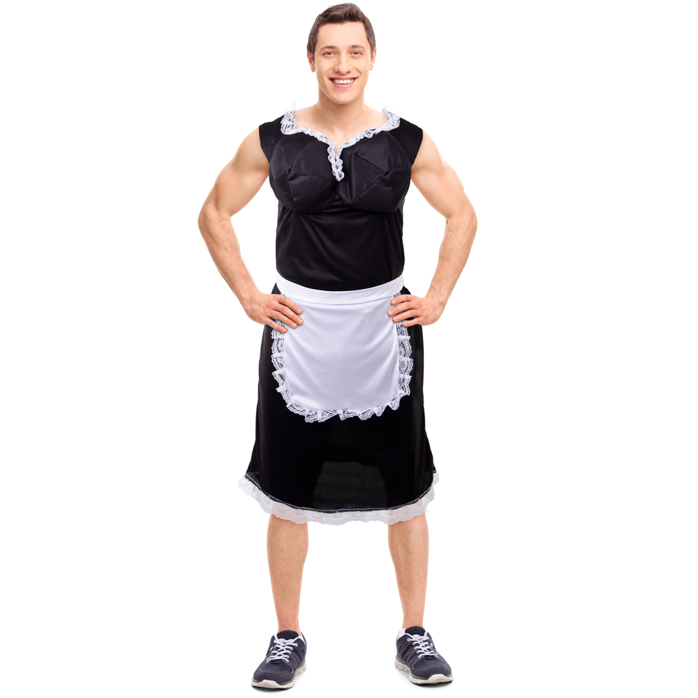 Busty French Maid Costume, XXL