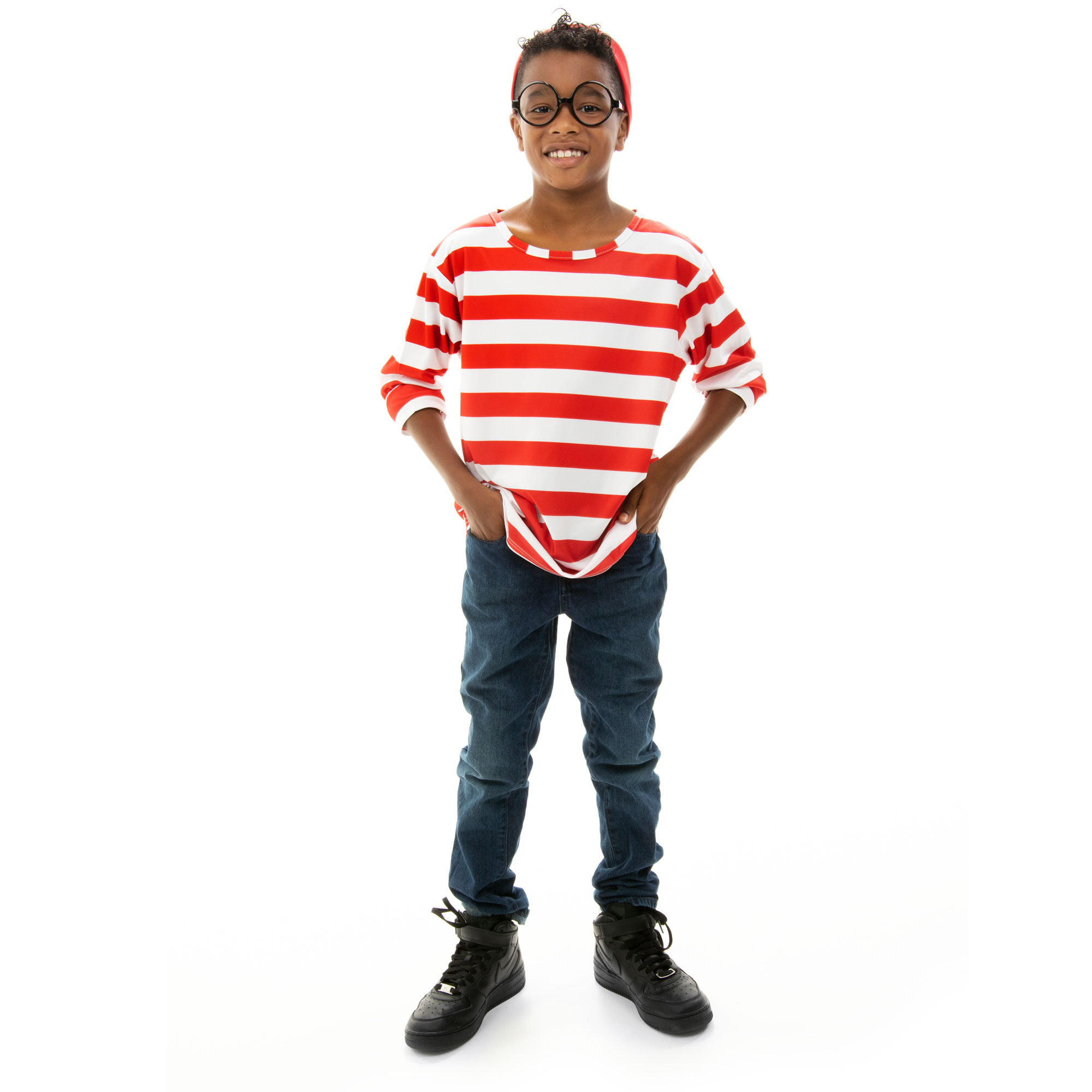 Where's Wally Halloween Costume - Child's Cosplay Outfit, L