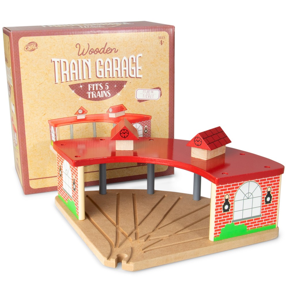 Wooden Train Garage