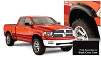 09-16 RAM 1500 (NOT LARAMIE) POCKET STYLE FENDER FLARES - BLACK CLEAR COAT (PX8)