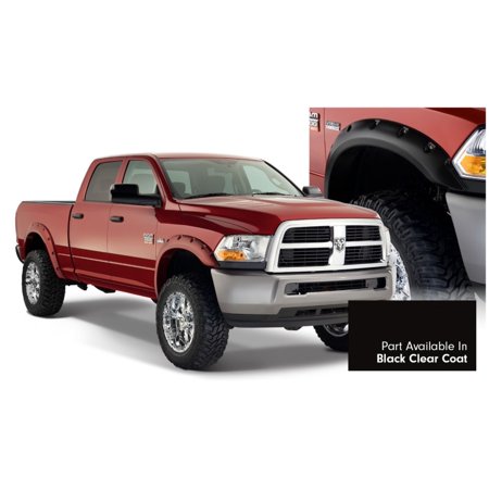 10-18 RAM 2500/3500(19 CLASSIC)POCKET STYLE FENDER FLARES-BLACK CLEAR COAT(PX8)