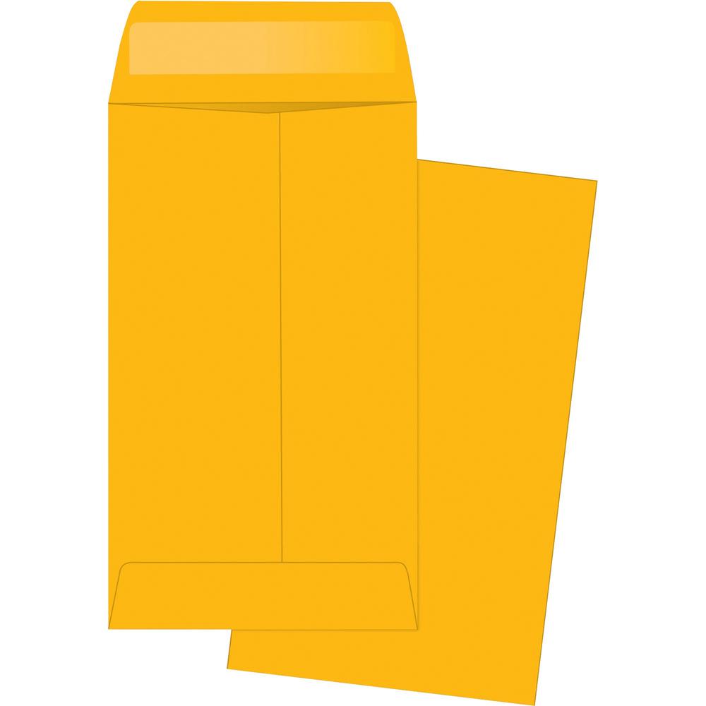 Business Source Little Coin No. 5-1/2 Kraft Envelopes - Coin - #5-1/2 - 3 1/8" Width x 5 1/2" Length - 20 lb - Gummed - Kraft - 