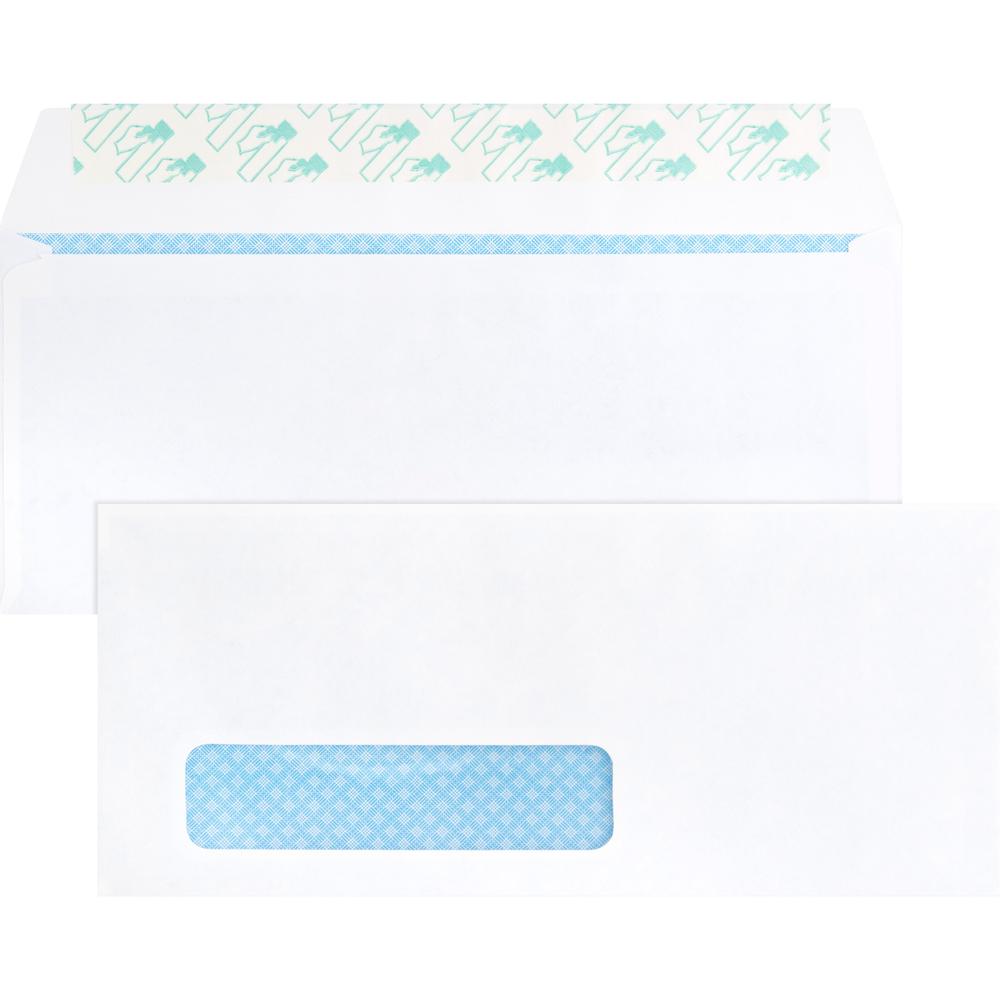 Business Source Security Tint Window Envelopes - Business - #10 - 9 1/2" Width x 4 1/8" Length - Peel & Seal - Wove - 500 / Box 