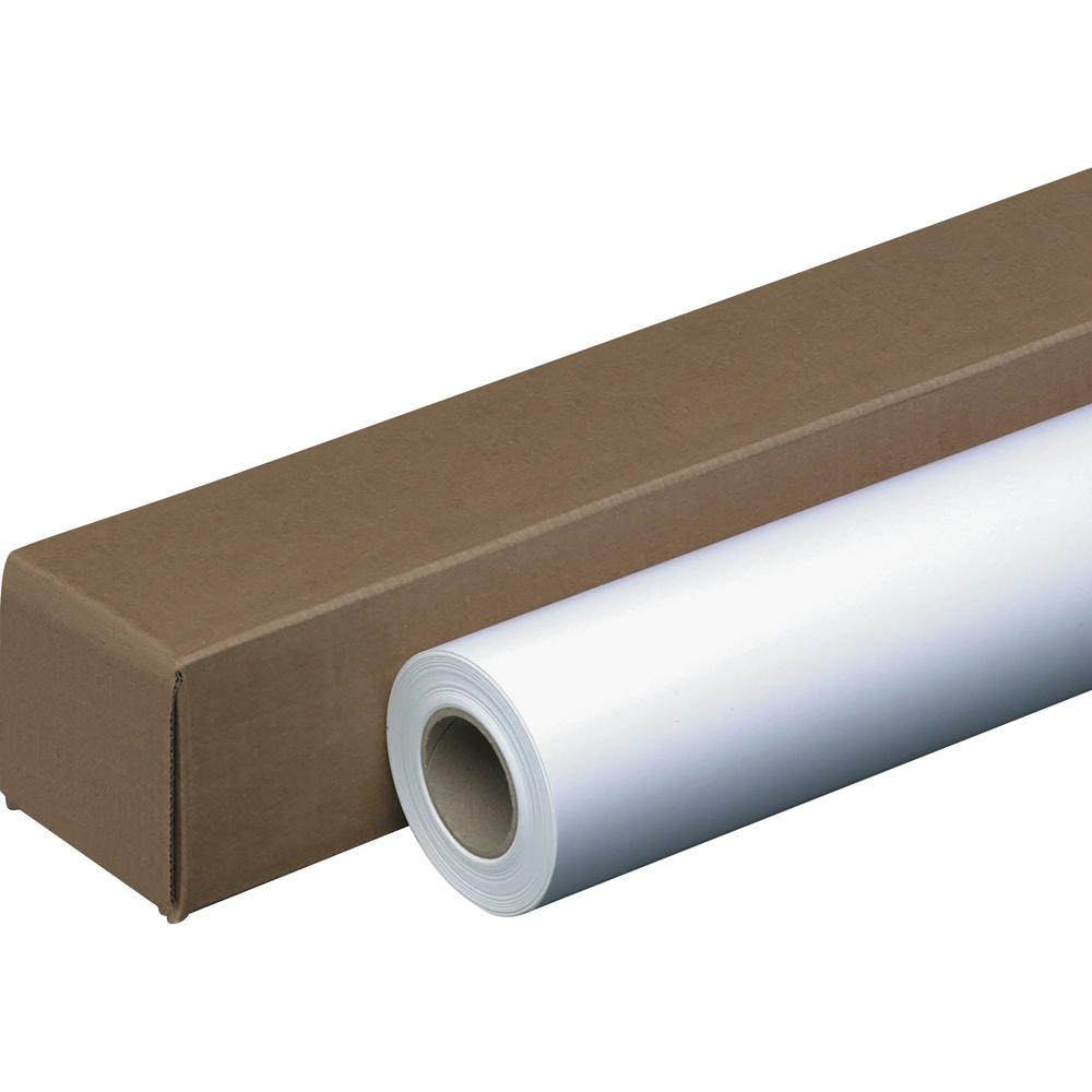 Business Source Coated Inkjet Paper - White - 96 Brightness24" x 150 ft - 24 lb Basis Weight - 1 / Roll