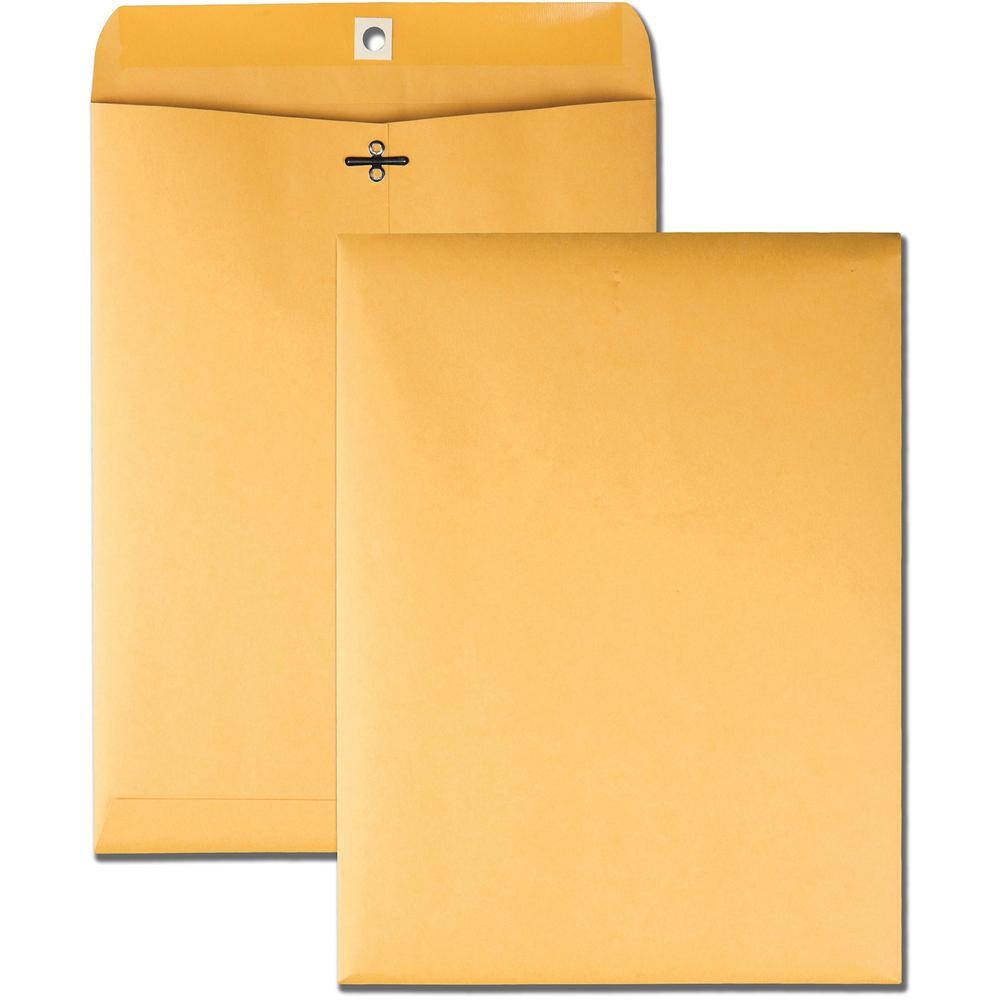 Business Source Heavy-duty Clasp Envelopes - Clasp - #63 - 6 1/2" Width x 9 1/2" Length - 28 lb - Clasp - Kraft - 100 / Box - Kr