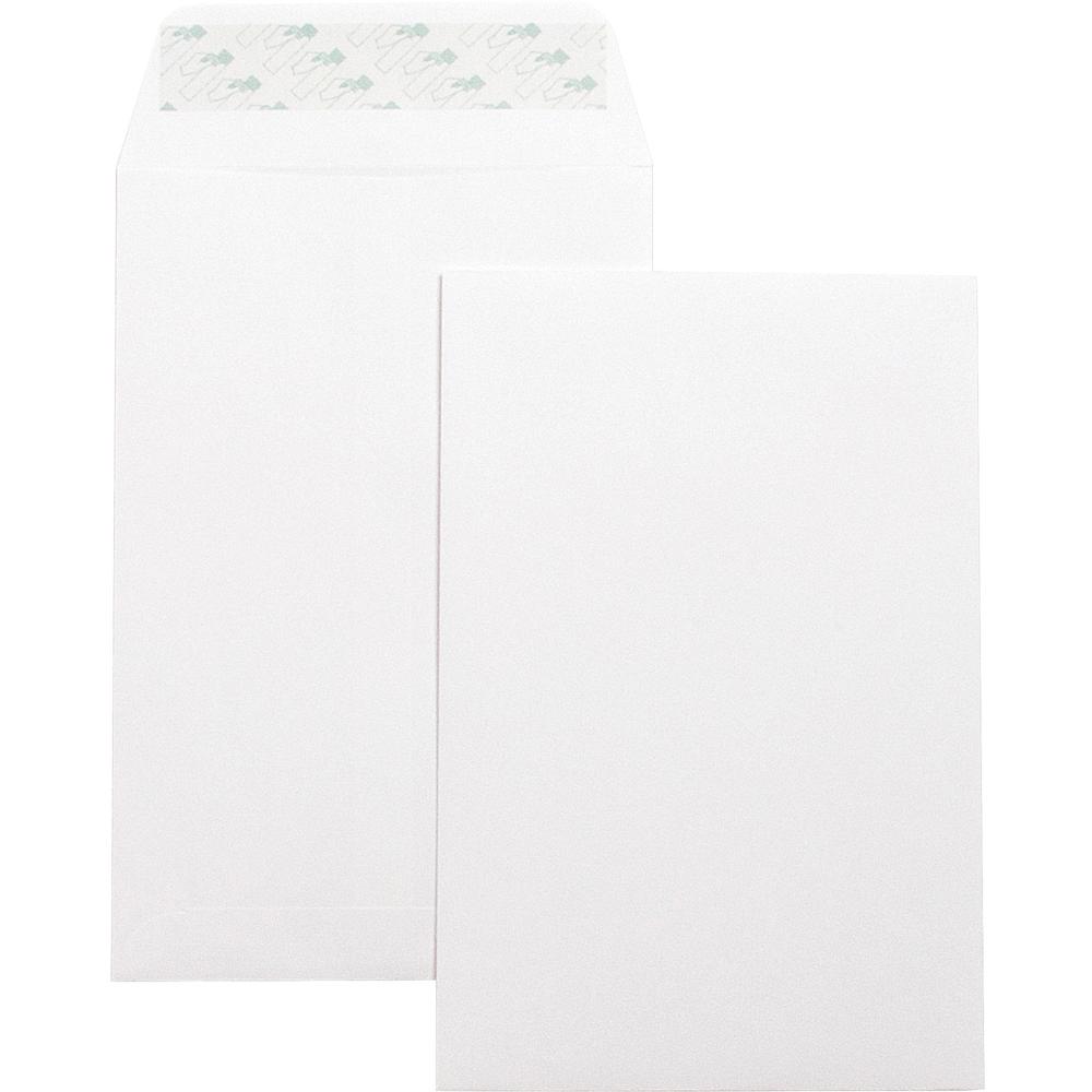 Business Source Self-Seal 6"x9" Catalog Envelopes - Catalog - 6" Width x 9" Length - 28 lb - Self-sealing - Wove - 100 / Box - W