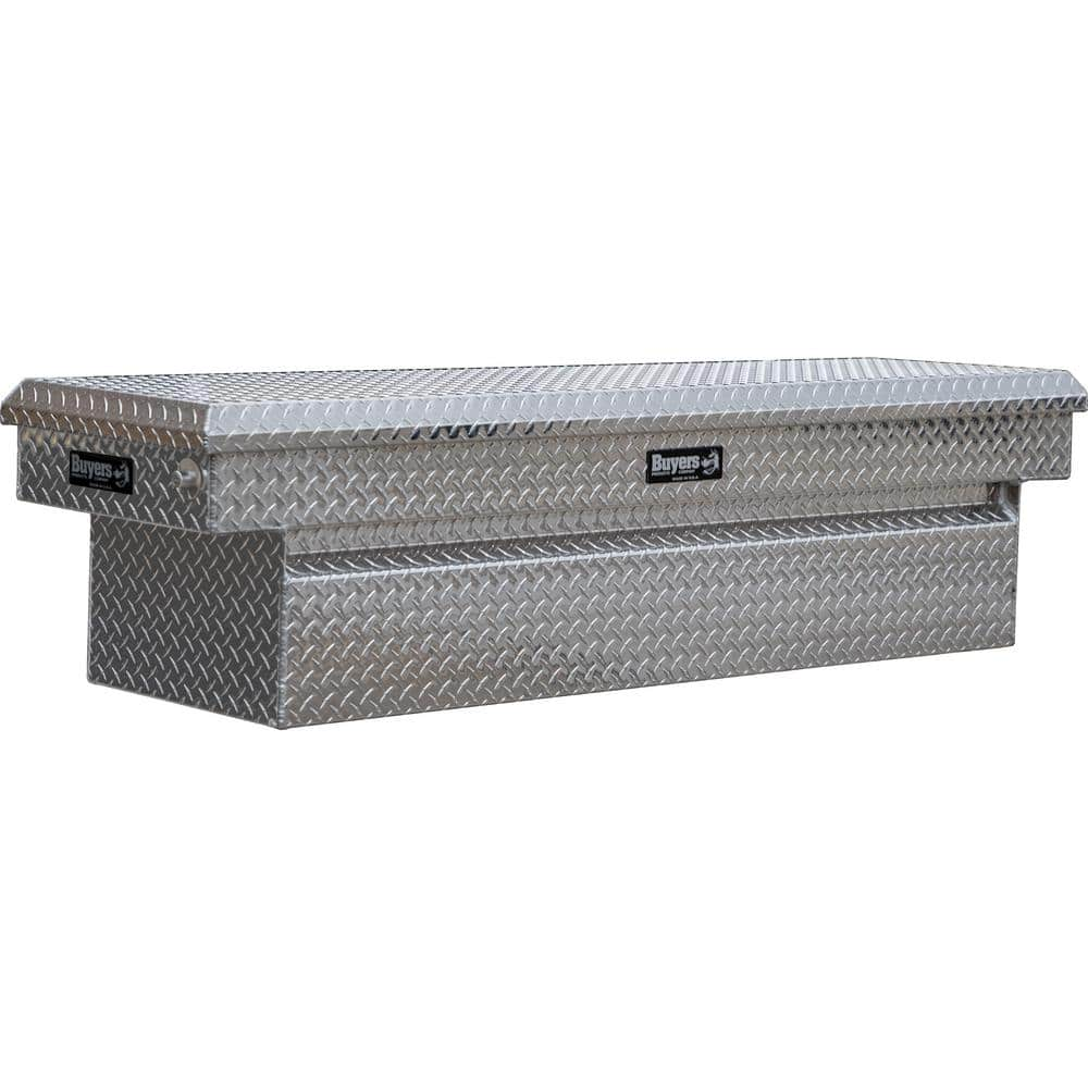 DIAMOND TREAD ALUMINUM CROSSOVER TRUCK TOOL BOX (23X20X71 INCH)