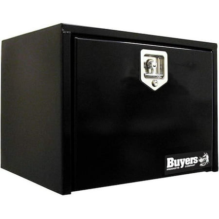 15X10X24  BLACK STEEL UNDERBODY TRUCK BOX WITH T HANDLE LATCH