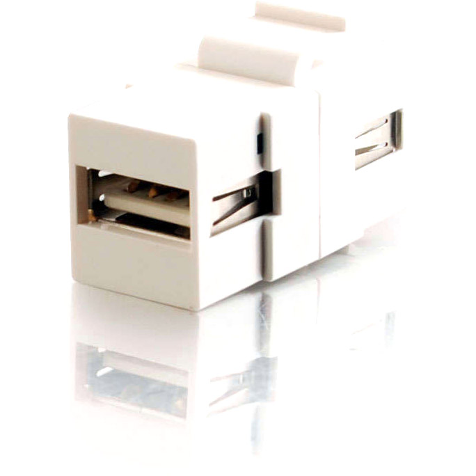 USB A A F Keystone Module White