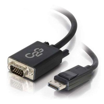 6' DisplayPort M to VGA M Black