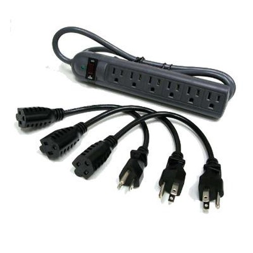 6-Outlet Surge 3 1Ft Outlet Sa