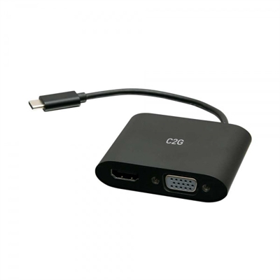 C2G USB C MST Adapter 4K Black