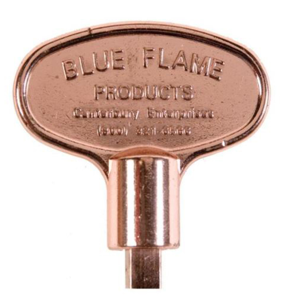 Blue Flame 3" Polished Copper Universal Gas Valve Key - BF.KY.03