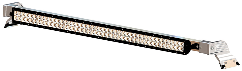 C-Profile Rota Light Bar - Bright polished