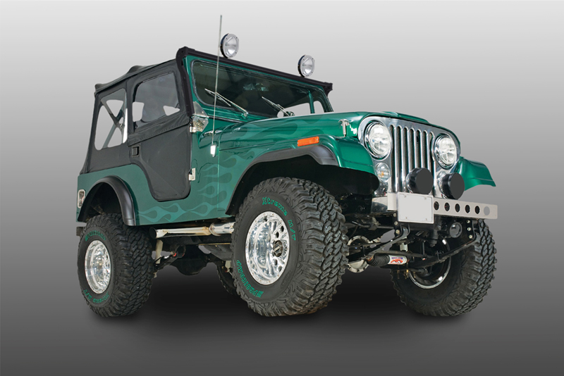 XRS Light Bar CJ7/YJ Wrangler Black Powder Coat