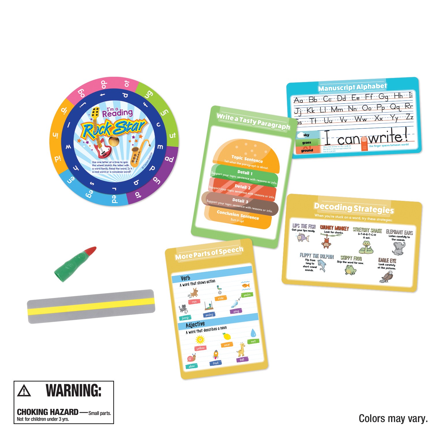 Be Clever Wherever Reading & Writing Tool Kit Manipulative, Grade K-2