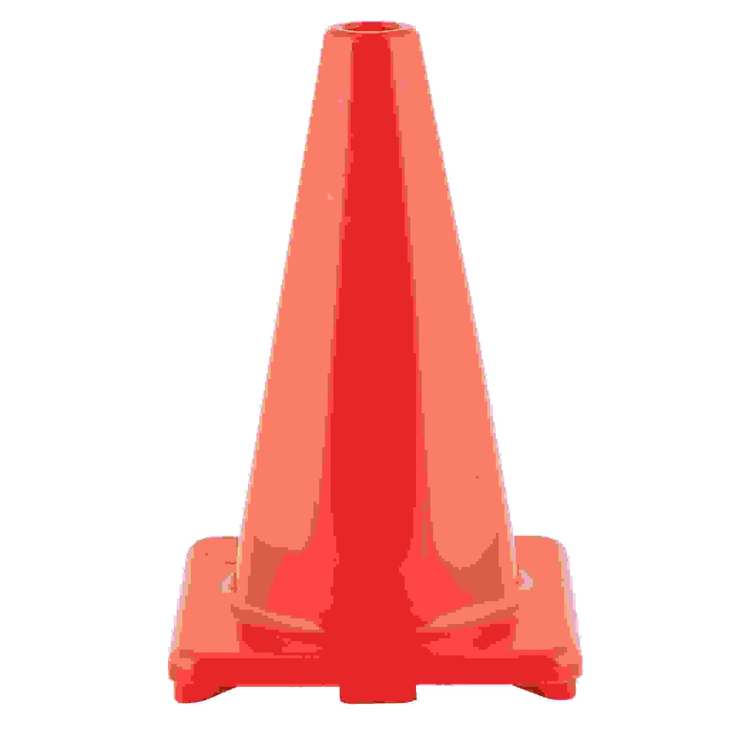 Hi-Visibility Flexible Vinyl Cone, weighted, 12", Orange