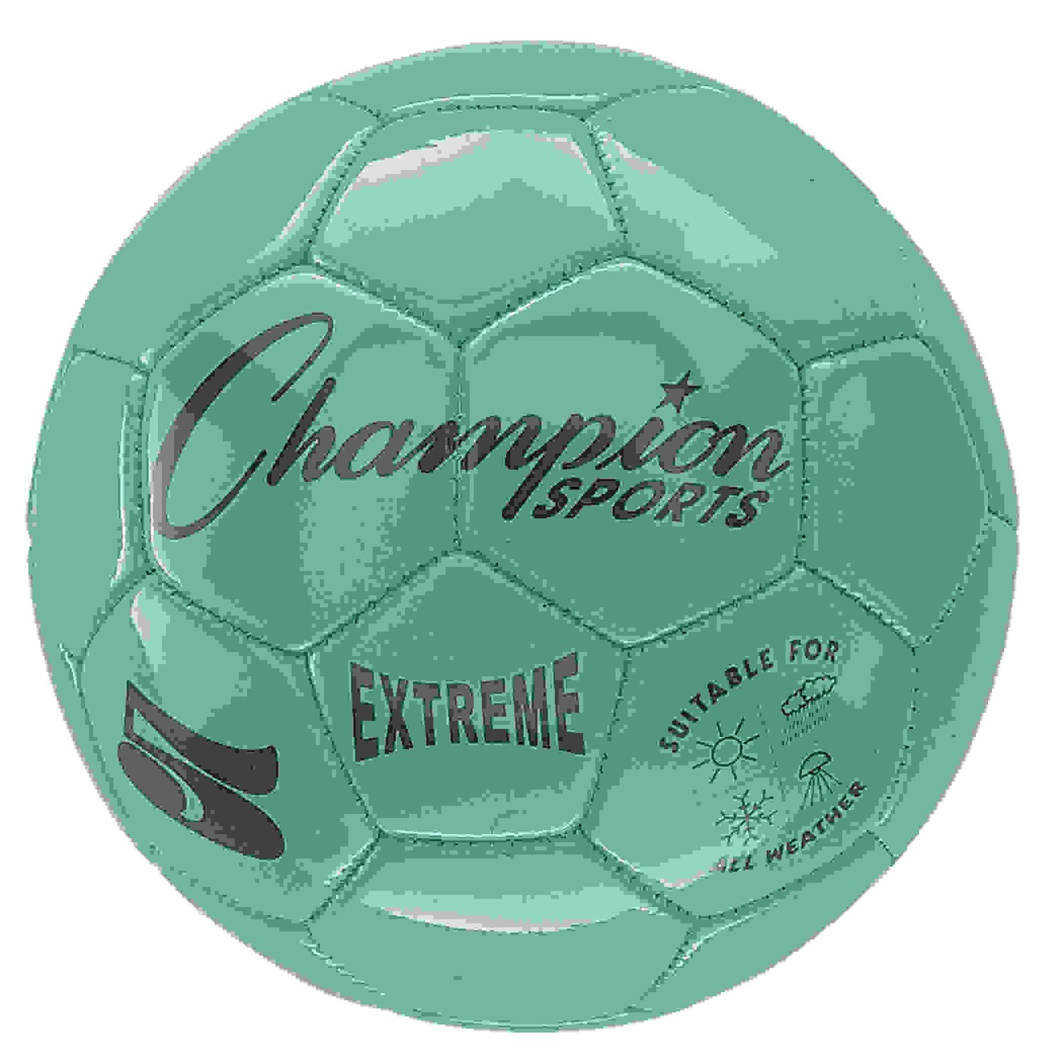 Extreme Soccer Ball, Size 5, Green