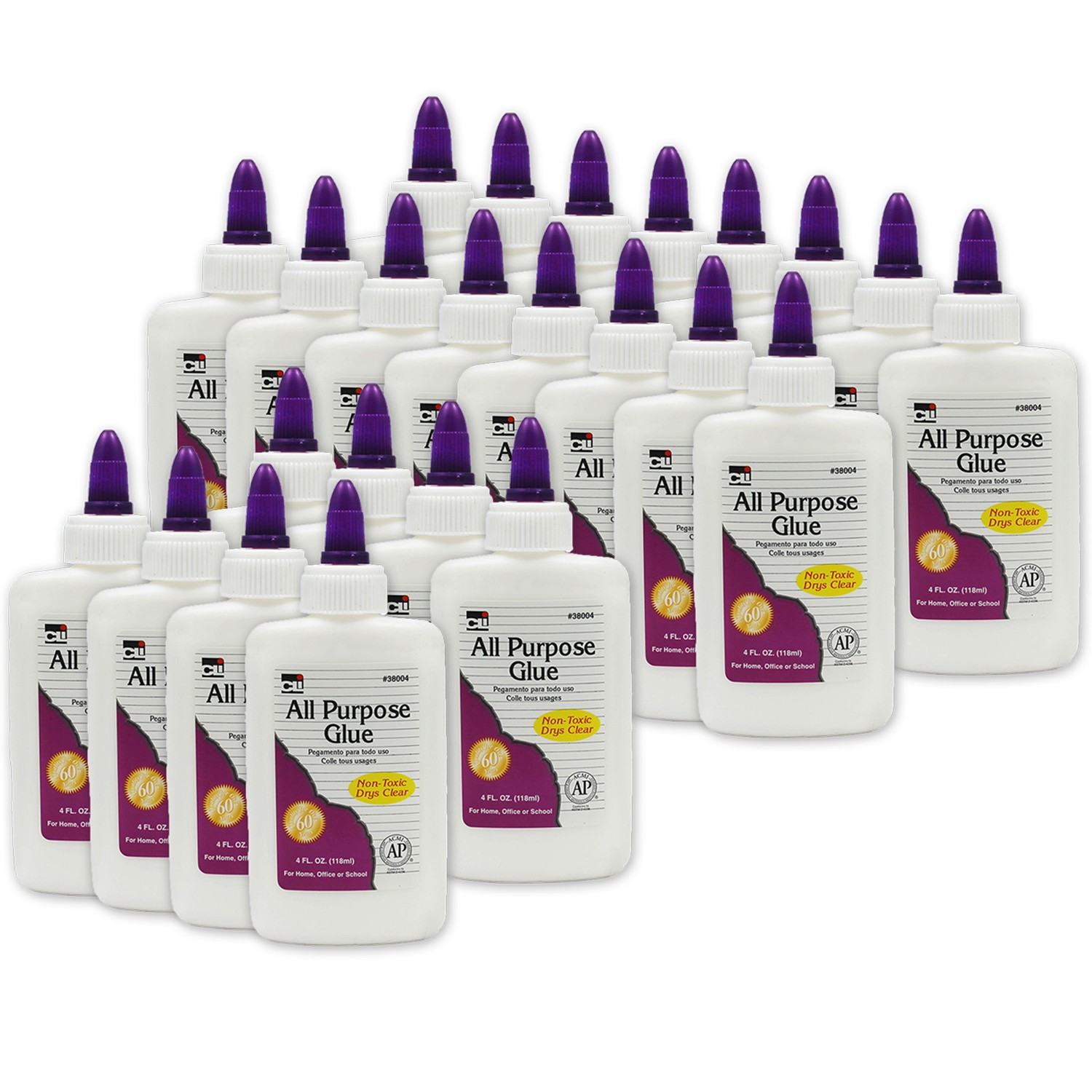 All Purpose Glue, 4 oz., 24 Bottles