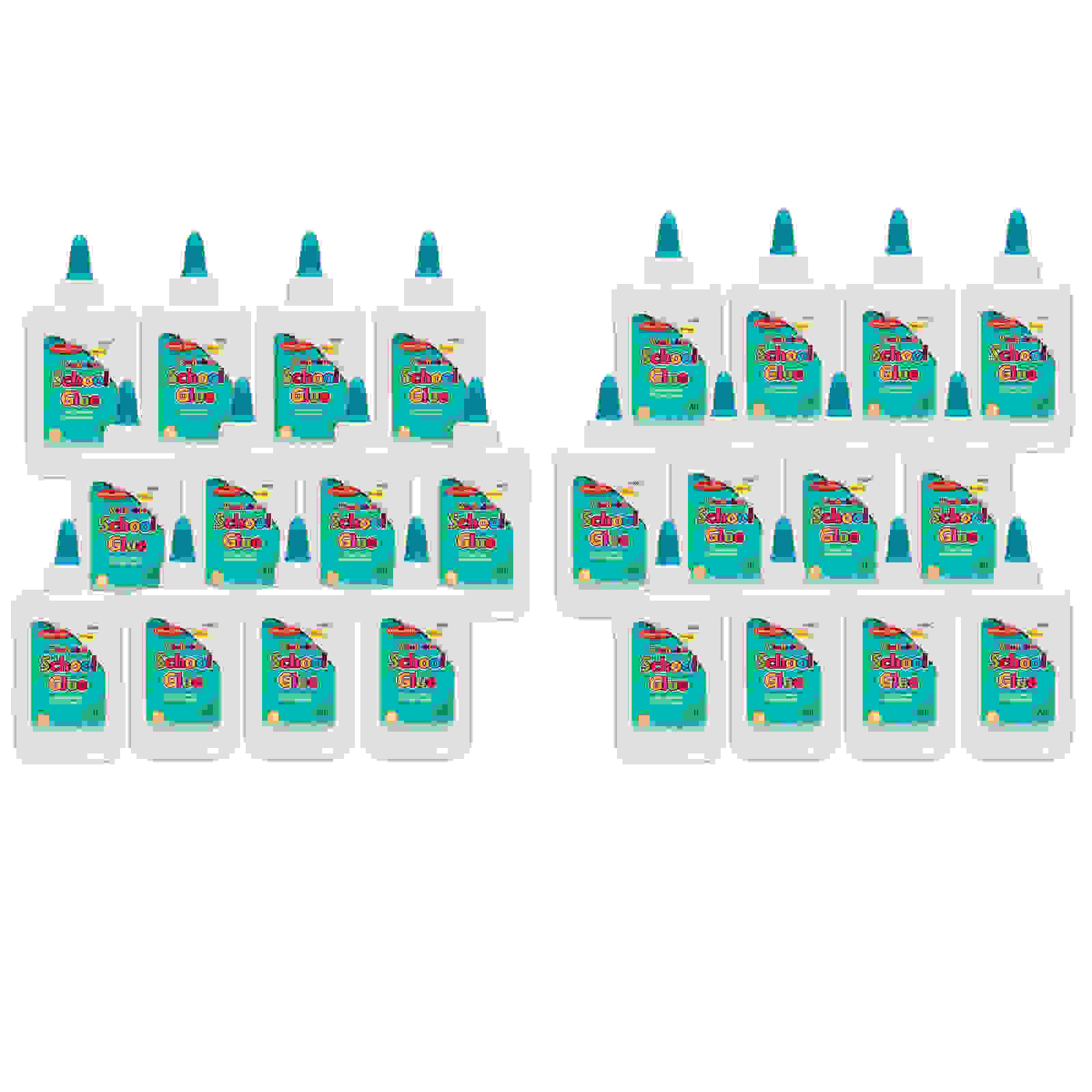 Economy Washable School Glue, 4 oz, Pack of 24