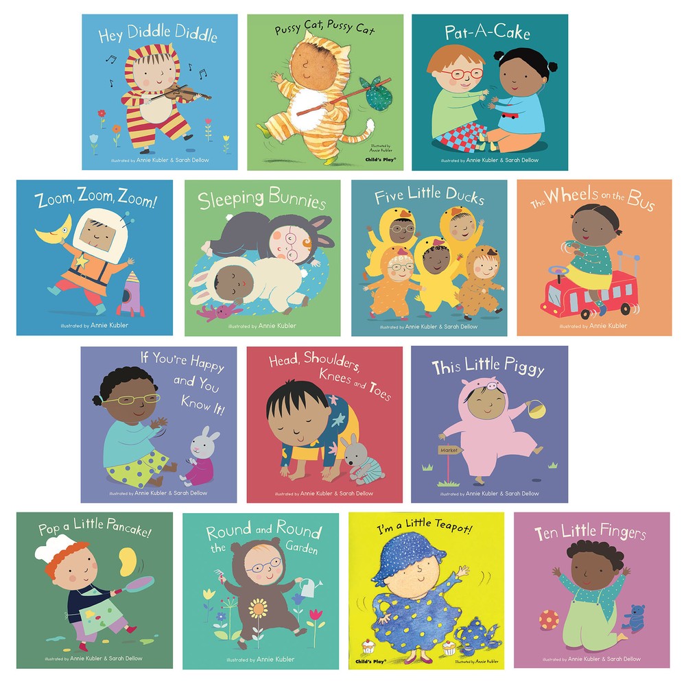 Songs and Rhymes Collection Set, Set of 14 Baby Board Books