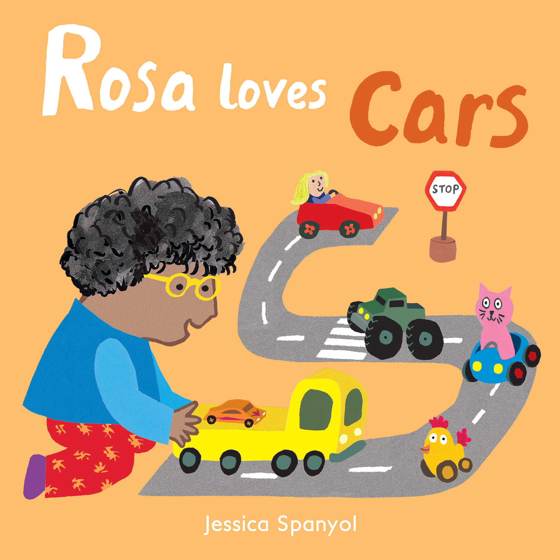 Rosa Loves Cars Board Book