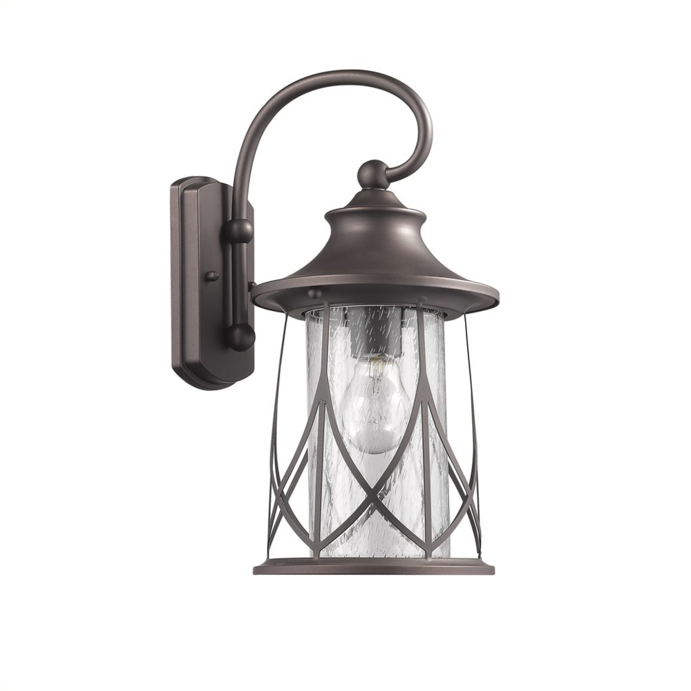 MARHAUS Transitional 1 Light Rubbed Bronze Outdoor Wall Sconce 15" Height