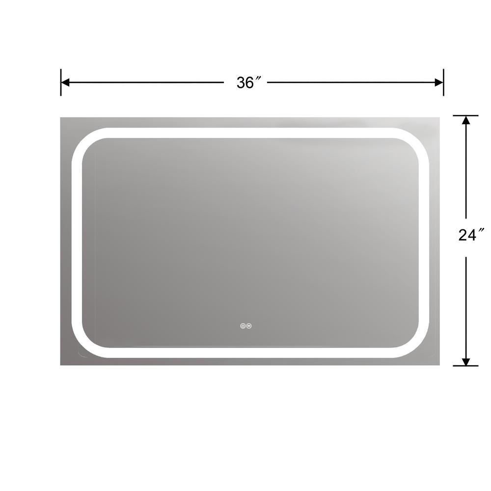 SPECULO Back Lit LED Mirror 4000K Daylight White 36" Wide