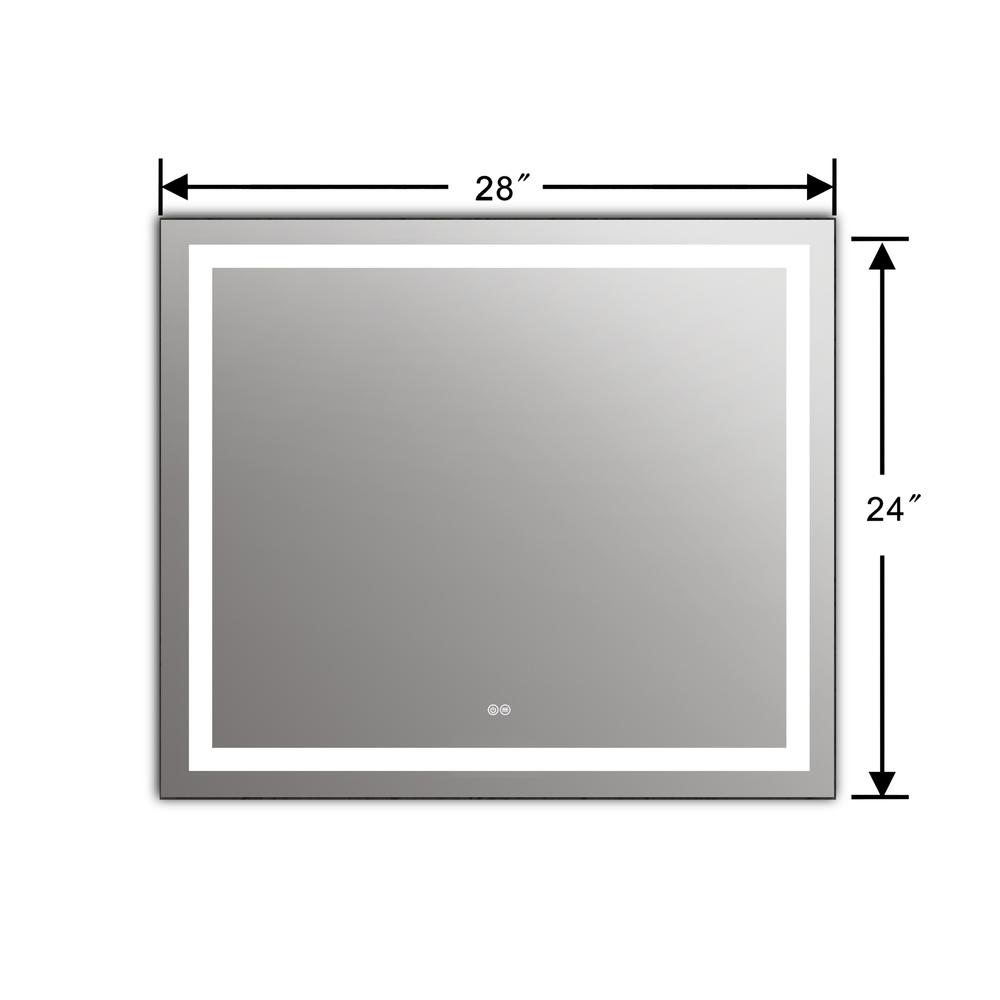 SPECULO Embedded LED Mirror 6000K Daylight White 24" Wide