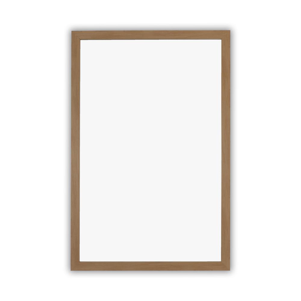 CHLOE'S Reflection Textured Brass Rectangular Framed Wall Mirror 33" Height