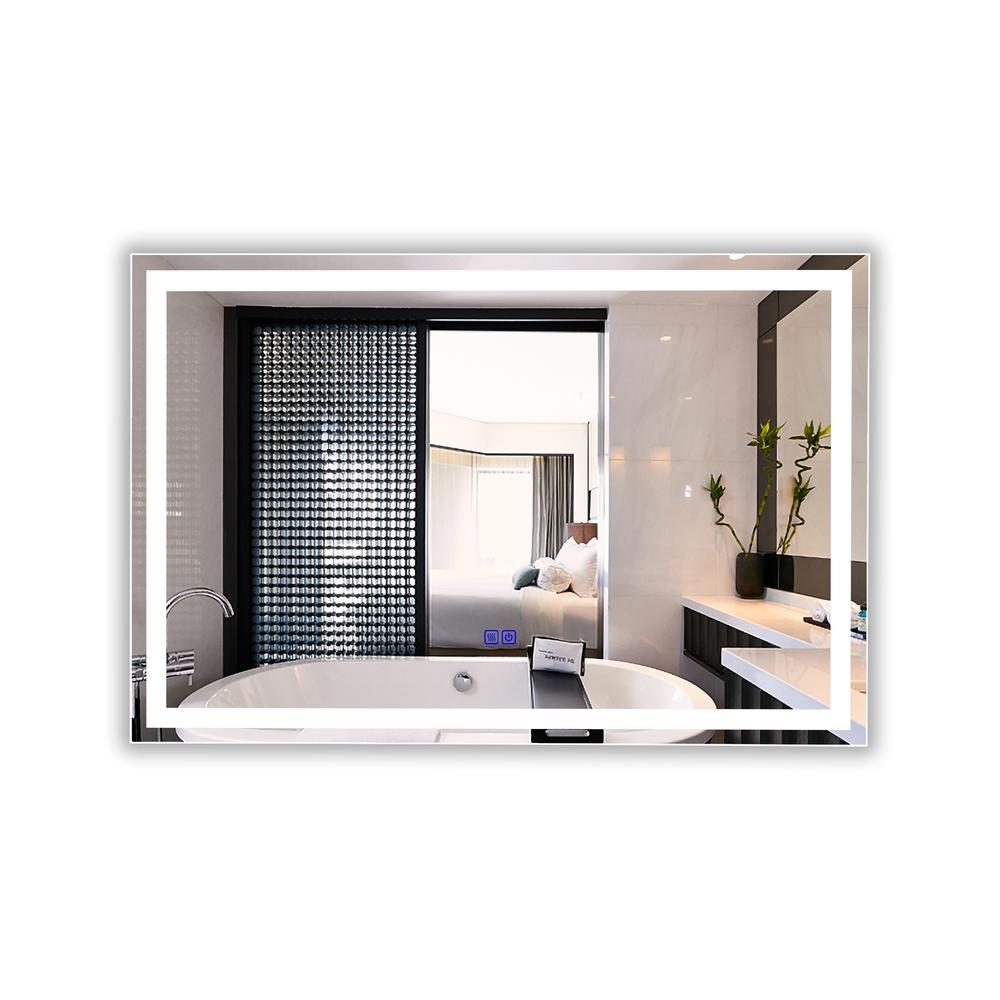 CHLOE Lighting LUMINOSITY- Back Lit Rectangular TouchScreen LED Mirror 3 Color Temperatures 3000K-6000K 36" Wide