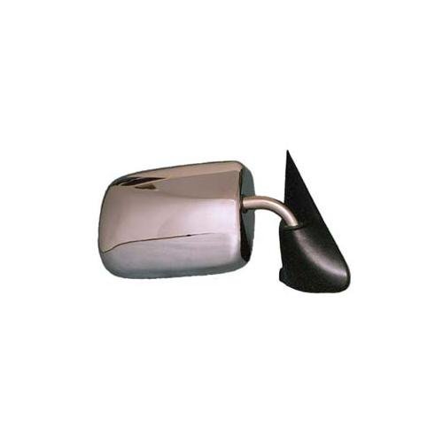 Original Style Replacement Mirror Dodge Driver Side Manual Foldaway Non-Heated Chrome