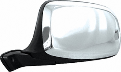 Original Style Replacement Mirror Ford Passenger Side Manual Foldaway Non-Heated Chrome Cap