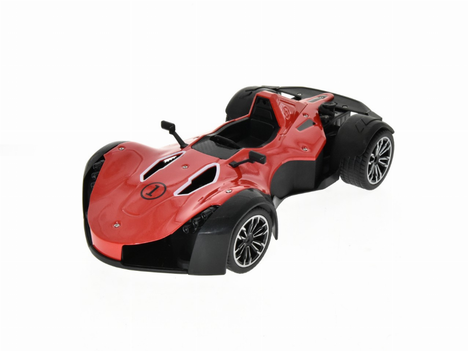 1:12 scale metal open wheel race car with smoke function - Red