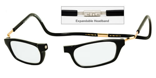 Clic Goggles BLACK XXL 150 Reading Glasses Magnetically Clic