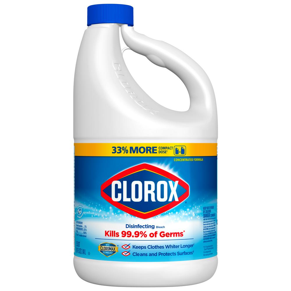 Regular Bleach with CloroMax Technology, 81 oz Bottle, 6/Case