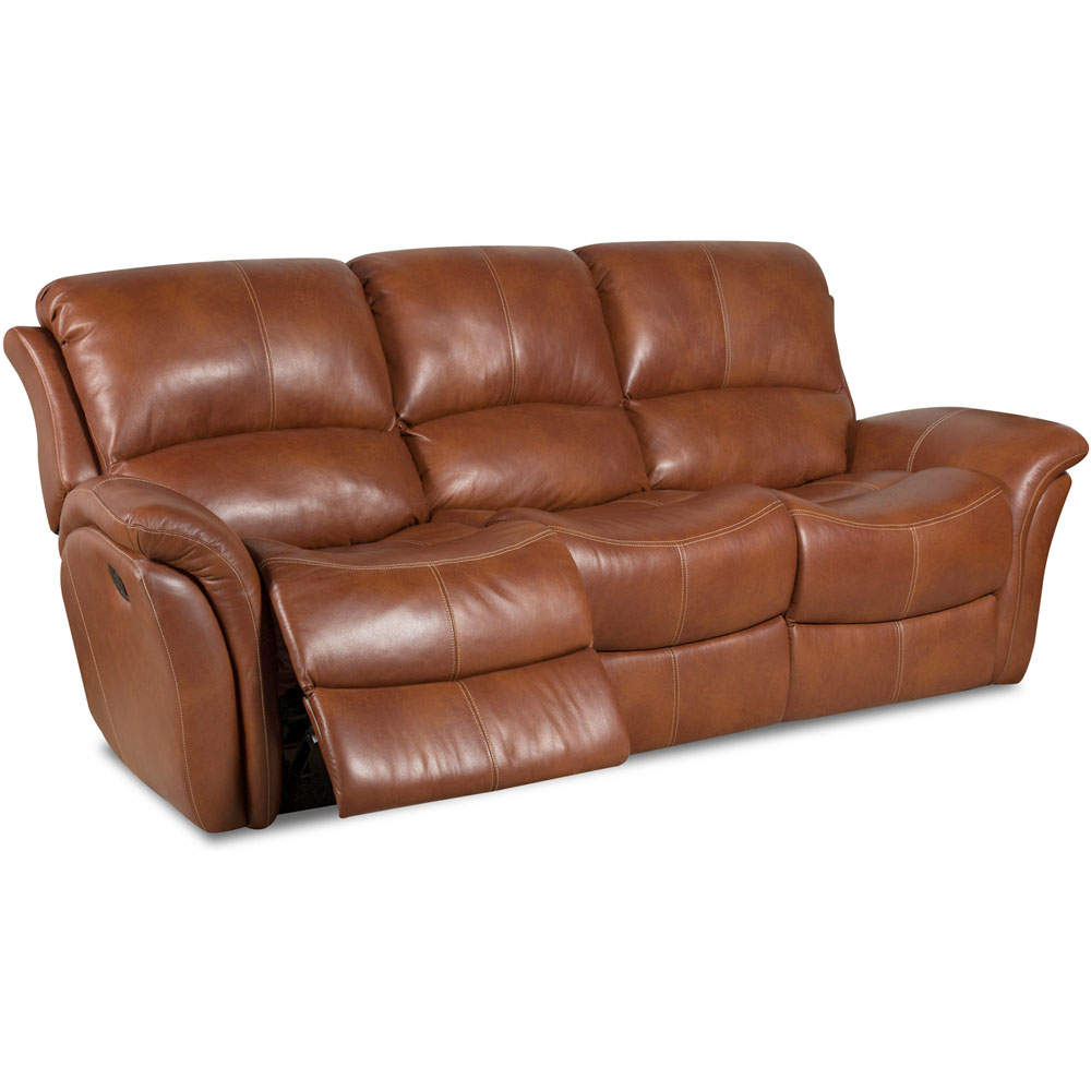 Appalachia 100% Leather Double Reclining Sofa