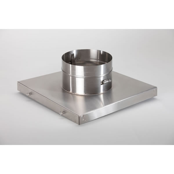 5" HomeSaver UltraPro/Pro 304-Alloy Stainless Steel Terra Cotta 9" X 9" Collar Plate