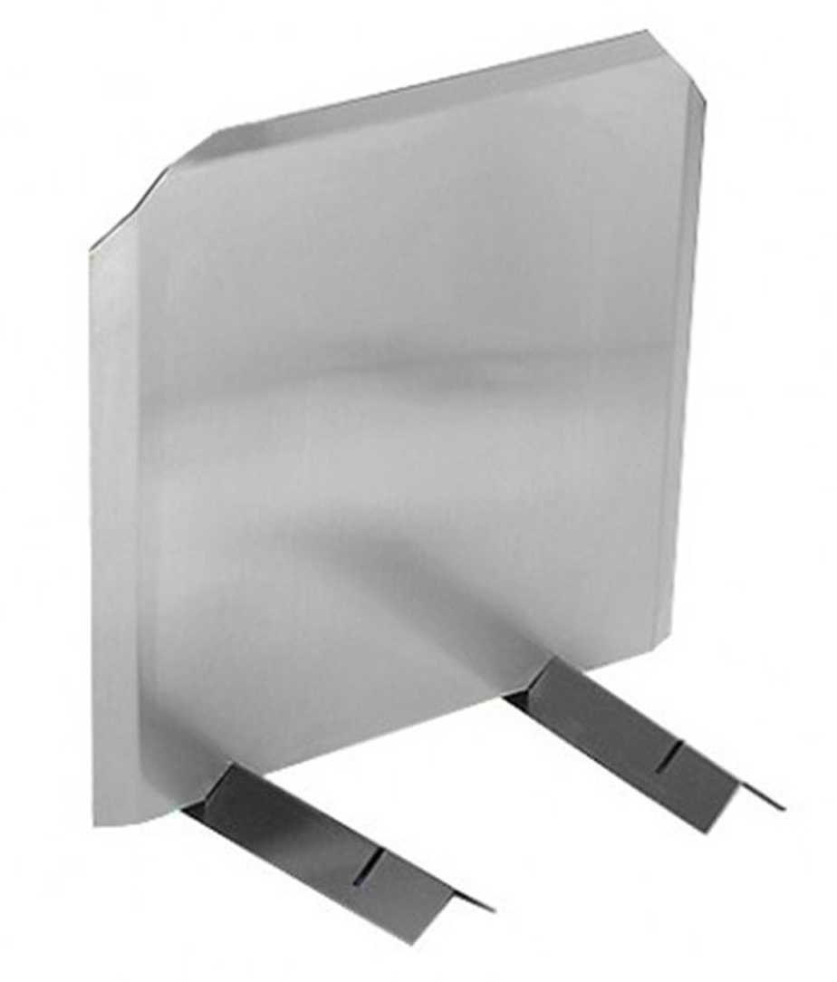 Radiant Fireback, Stainless, 24"W X 24H", 14-Ga. 304-Alloy